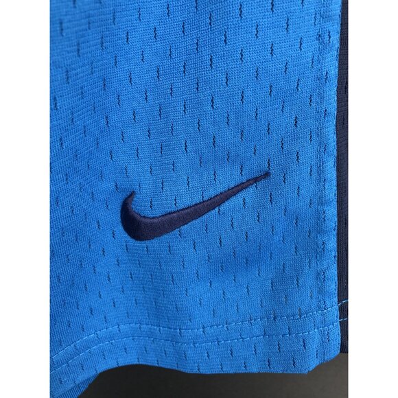 Nike Mens Mesh Athletic Shorts M Blue & Navy Basketball Workout Gym Athleisure - Picture 3 of 10